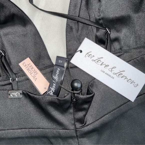 NWT For Love & Lemons × Victoria's Secret collab Scorpio Bodysuit. Black. Sz XS - Picture 5 of 6